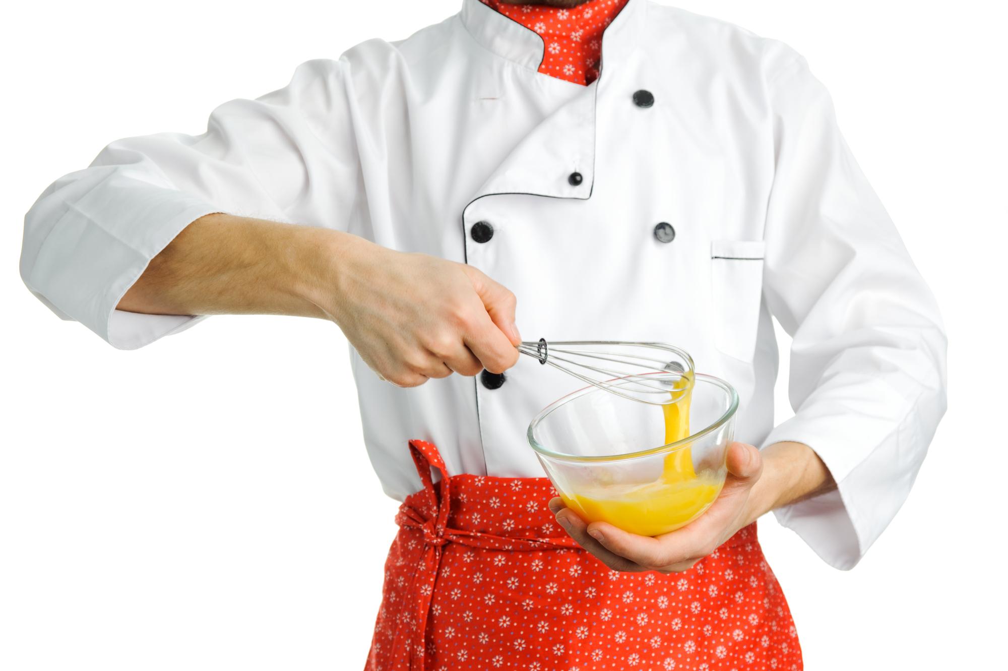 Cozy studio kitchen with chef preparing tasting
